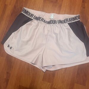 Under Armour Women's pink and purple Shorts size XL
